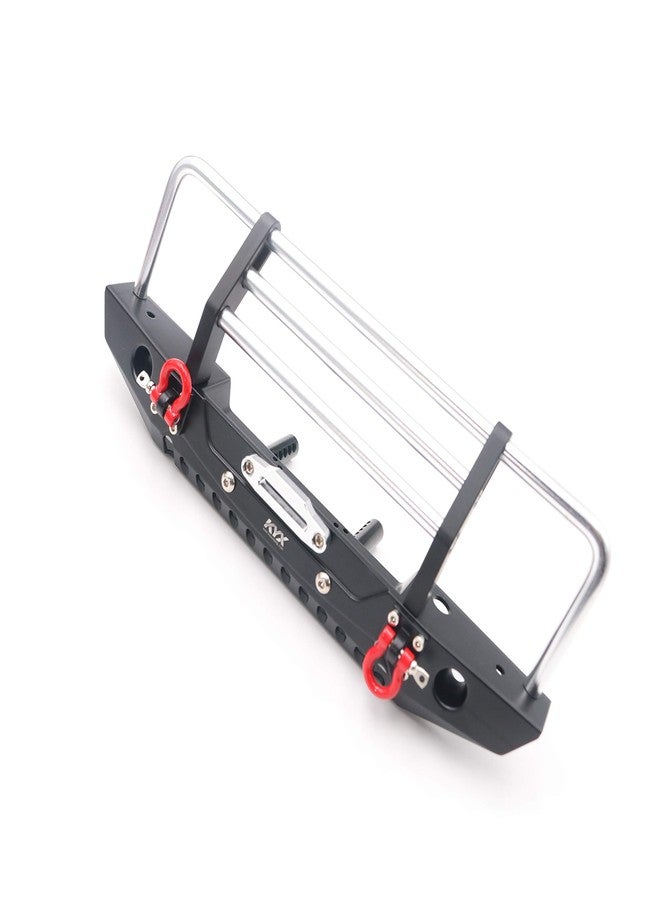 KYX Racing Alloy Front Bumper with LED Lights Upgrades Parts Accessories for RC Crawler Car Axial SCX10 II 90046 Traxxas TRX4 TRX-4 Redcat Gen8 Scout II - Image 4